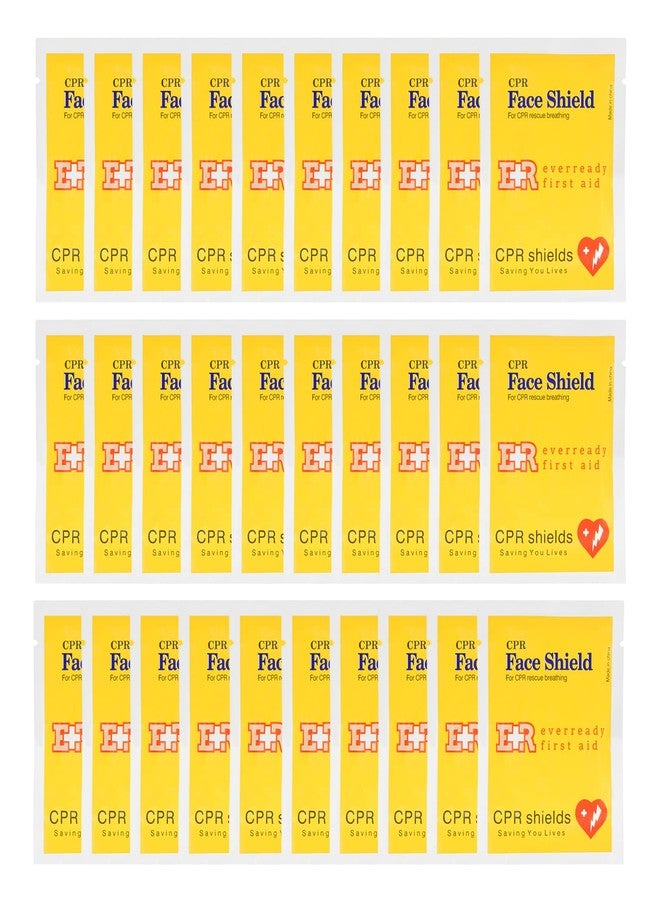 Ever Ready First Aid CPR Face Shield fits Adults, Children and Infants - 30 Pack - Image 2